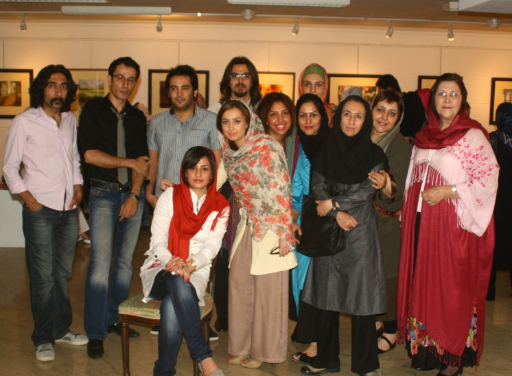 Group photo of watercolor group exhibition